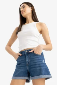 DeFacto High Waist skinny Leg Jeans Shorts - Image 5