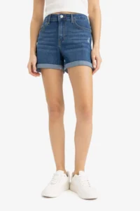 DeFacto High Waist skinny Leg Jeans Shorts - Image 6