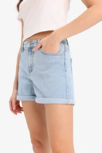 DeFacto High Waist Pocket Washed Skinny Jean Shorts - Image 6