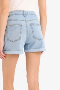 DeFacto High Waist Pocket Washed Skinny Jean Shorts - Image 7