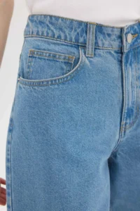DeFacto High Waist Jeans Bermuda Shorts - Image 4