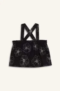 DeFacto Floral Sleeveless Linen Blouse Girls' - Image 7