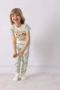 DeFacto 100% Cotton Striped Pajama Set Baby Boy