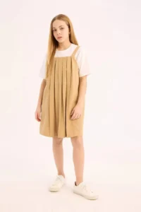 DeFacto pleated Sleeveless Summer Dress Girls' - Image 4