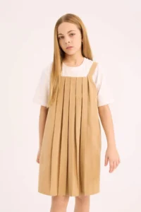 DeFacto pleated Sleeveless Summer Dress Girls' - Image 5