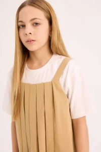 DeFacto pleated Sleeveless Summer Dress Girls' - Image 6