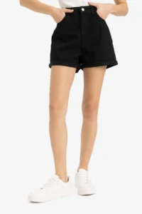 DeFacto Black Women Shorts E0926AX/NM40 - Image 5