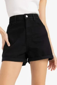 DeFacto Black Women Shorts E0926AX/NM40 - Image 6