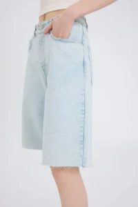 DeFacto Regular Waist Jeans Bermuda Shorts - Image 6