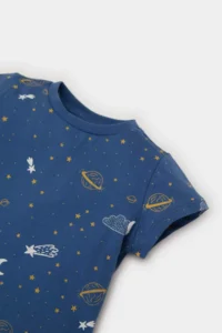 DeFacto 100% Cotton Patterned Pajama Set for Baby Boy - Image 3