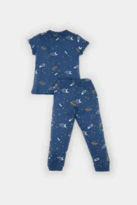 DeFacto 100% Cotton Patterned Pajama Set for Baby Boy - Image 4