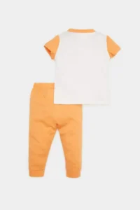 DeFacto 100% Cotton Garfield Printed Combed Cotton Elastic Waist Pajama Set for Baby Boy - Image 4