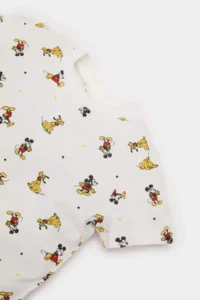 DeFacto 100% Cotton Disney Mickey & Minnie Elastic Waist Pajama Set for Baby Boy - Image 3