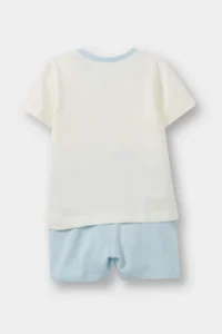 DeFacto 100% Cotton Vehicle Printed Elastic Waist 4-Piece Pajama Set for Baby Boy - Image 5