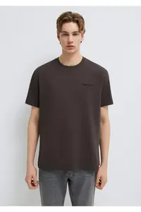 Mavi Koyu Kahve Men T-Shirt m0612733-70219 - Image 4