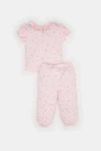 DeFacto 100% Cotton Disney Princess Pajamas Set for Baby Girl - Image 5