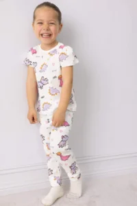 DeFacto 100% Cotton Dinosaur Printed Pajama Set Baby Girl - Image 2