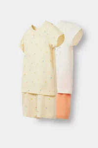 DeFacto 100% Cotton Star Patterned Elastic Waist 4-Piece Pajama Set for Baby Girl