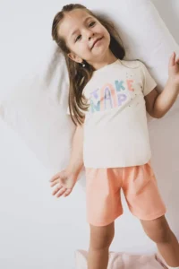 DeFacto 100% Cotton Star Patterned Elastic Waist 4-Piece Pajama Set for Baby Girl - Image 2