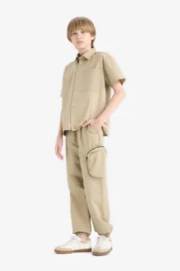 DeFacto Cargo Pocket Jogger Trousers Boy Child - Image 2