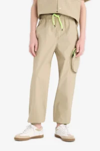 DeFacto Cargo Pocket Jogger Trousers Boy Child - Image 3