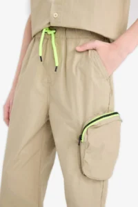 DeFacto Cargo Pocket Jogger Trousers Boy Child - Image 4
