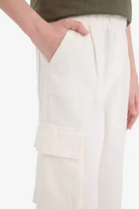 DeFacto Wide Leg Standard Ankle Gabardine Trousers Boy - Image 5