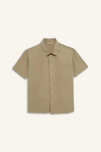 DeFacto Oversize Wide Fit Polo Collar Parachute Short Sleeve Shirt Boy - Image 7