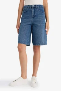 DeFacto High Waist Jeans Blue Women Capri E1615AX/NM28 - Image 5