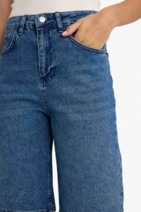 DeFacto High Waist Jeans Blue Women Capri E1615AX/NM28 - Image 6