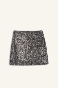 DeFacto A Form High Waist Sequined Fabric Mini Skirt - Image 7