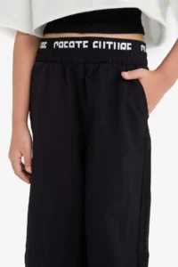 DeFacto Wide Leg Wide Leg Cotton Trousers Girl - Image 5
