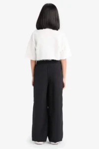 DeFacto Wide Leg Wide Leg Cotton Trousers Girl - Image 6