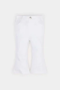 DeFacto Flare Fit Flare Leg Gabardine Trousers Baby Girl - Image 2