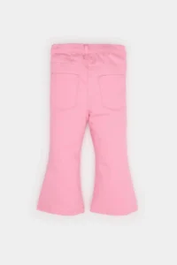 DeFacto Flare Fit Flare Leg Gabardine Trousers Baby Girl - Image 3