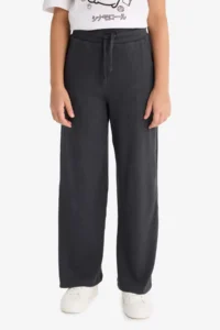 DeFacto Girl's Elastic Waist Wide Leg Sweatpants - Image 7