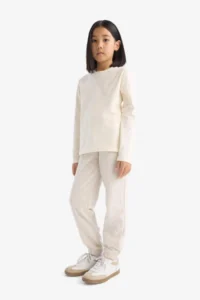 DeFacto Elastic Waist Sweatpants Girls' - Image 4