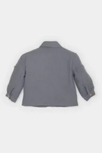 DeFacto Woven Labeled Muslin Long Sleeve Shirt Baby Boy - Image 4