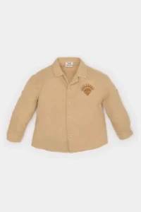 DeFacto Embroidered Muslin Long Sleeve Shirt for Baby Boy
