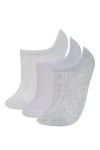 DeFacto Women 3 Sets Cotton Sneaker Socks