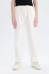 DeFacto Carrot Fit Carrot Cut Standard Leg Gabardine Trousers Boy - Image 5