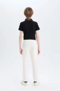 DeFacto Carrot Fit Carrot Cut Standard Leg Gabardine Trousers Boy - Image 7