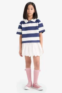 DeFacto New Season Girls' Poplin Skirt - Image 4