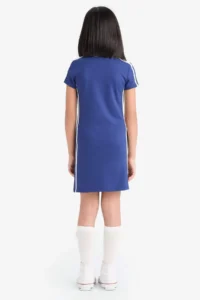 DeFacto V-Neck Printed Short Sleeve Summer Dress Girl - Image 7