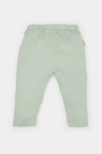DeFacto Baby Boy Label Printed Waffle Sweatpants with Elastic Waist - Image 4