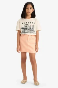 DeFacto Gabardine Skirt Girls' - Image 3