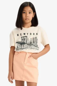 DeFacto Gabardine Skirt Girls' - Image 4