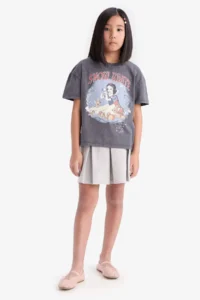 DeFacto Basic Plain Pleated Skirt Girls'