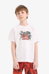 DeFacto 100% Cotton Marvel Comics Elastic Waist Pajama Set Boy - Image 3