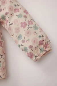 DeFacto Baby Girl Crew Neck Floral Twill Long Sleeve Shirt - Image 3